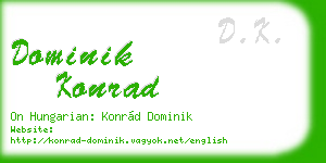 dominik konrad business card